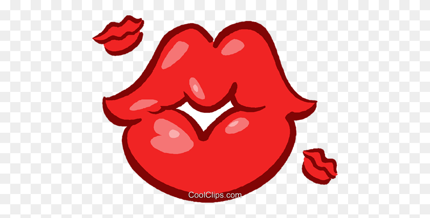 480x367 Blowing Kisses Royalty Free Vector Clip Art Illustration - Blowing A Kiss Clipart