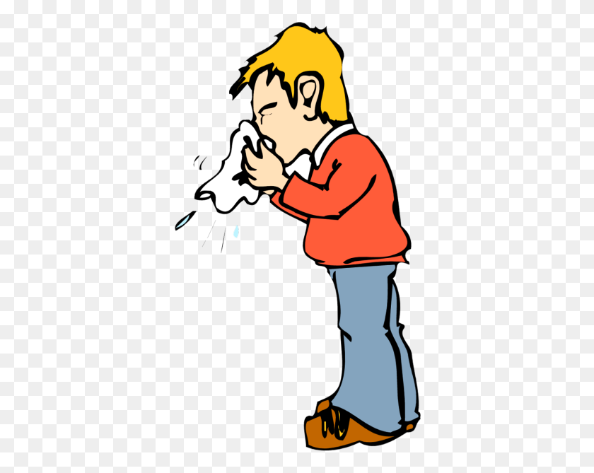 350x609 Blowing Nose Clipart - Blowing Nose Clipart