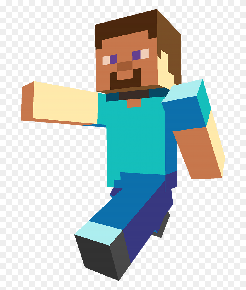 700x931 Blue And Gold Minecraft, Minecraft - Minecraft Characters PNG