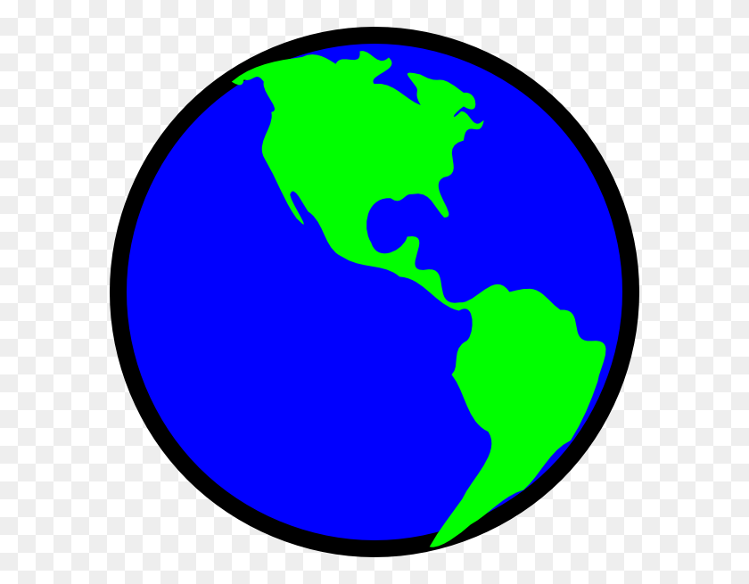 594x595 Blue And Green Earth Png, Clip Art For Web - World Clipart
