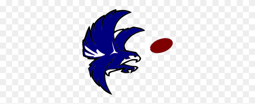 298x282 Blue And White Falcon Clip Art - Patriots Logo Clipart