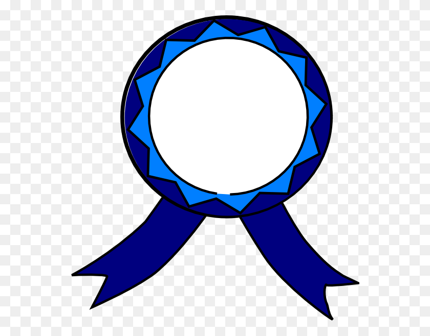 564x598 Blue And White Medal Png, Clip Art For Web - Purple Heart Medal Clipart