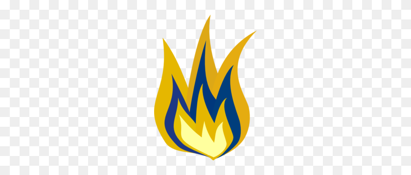 210x299 Blue And Yellow Flame Png, Clip Art For Web - Flames PNG Clipart