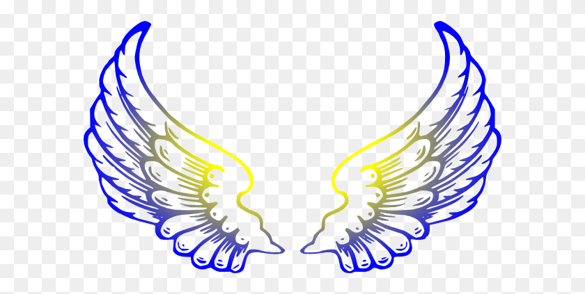 600x363 Blue Angel Cliparts - Clipart Angel Wings Images