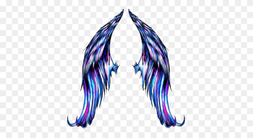 400x399 Blue Angel Wings Png For Free Download On Ya Webdesign - Angel Wings PNG
