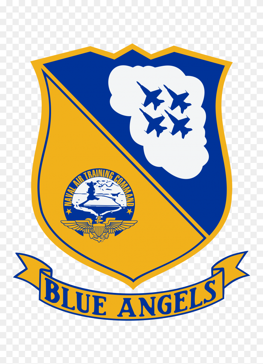 2000x2828 Blue Angels Insignia - Angels Logo PNG