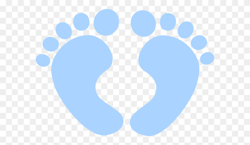 600x428 Blue Baby Feet Clip Arts Download - Baby Feet Clip Art