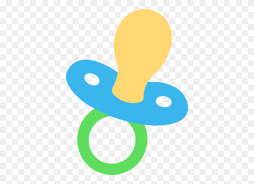 404x550 Blue Baby Pacifier - Baby Boy PNG