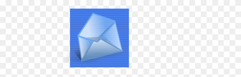500x209 Blue Background Mail Computer Icon Vector Clip Art - Prism Clipart