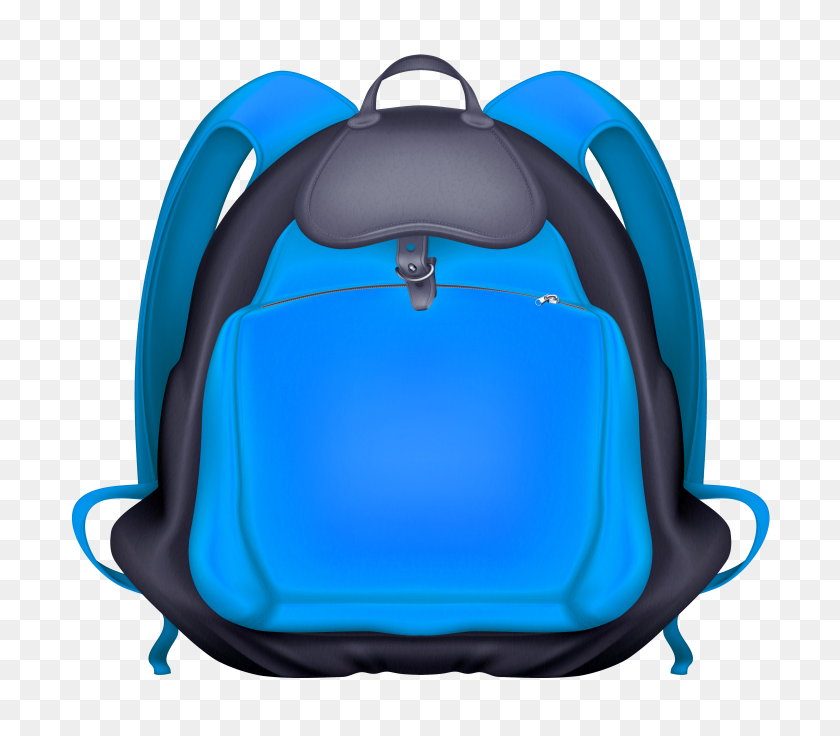 4344x3765 Blue Backpack Transparent Png - Book Clipart Transparent Background
