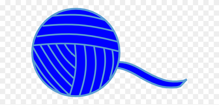 600x342 Blue Ball Of Yarn Clip Art - Yarn Ball Clipart