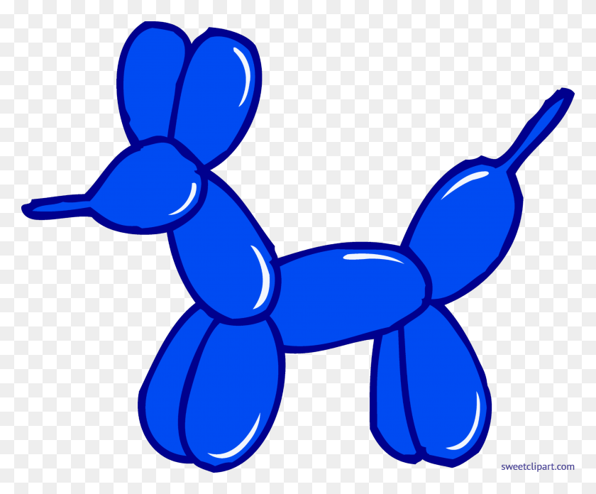 3923x3199 Blue Balloon Animal Clip Art - Blue Balloon Clipart