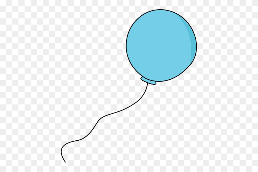 443x500 Blue Balloon Blue Balloons, Clip - Blue Balloon Clipart