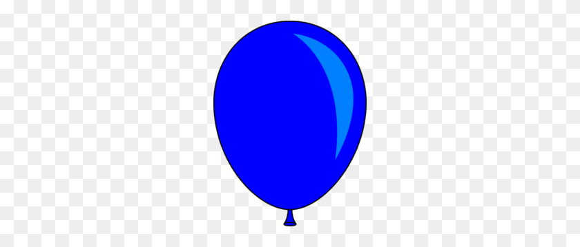 222x299 Blue Balloon Clip Art - Balloon Clip Art Free