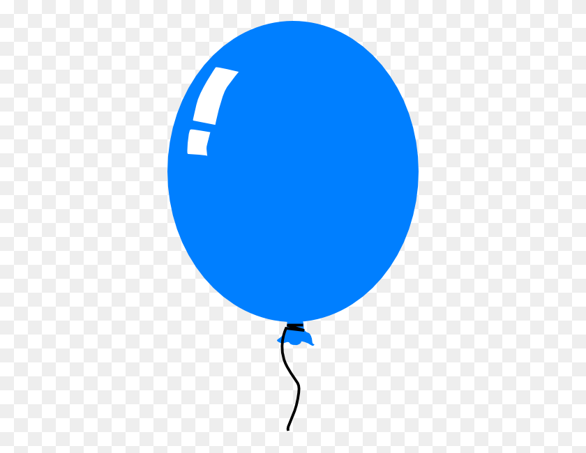 360x590 Blue Balloon Clip Art - Blue Balloon Clipart