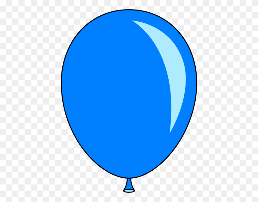 444x597 Blue Balloon Clipart Free Clipart Images - Red Balloon Clipart