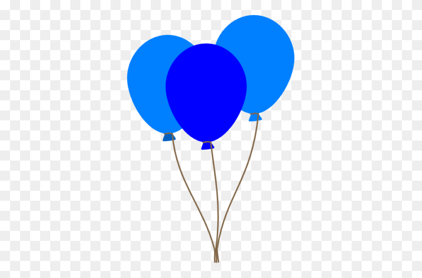 333x494 Blue Balloon Clipart Png - Balloon Clipart