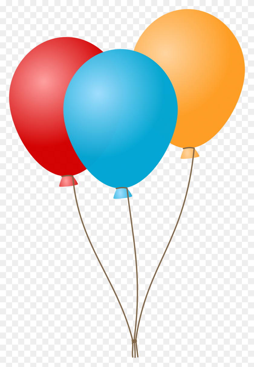 1178x1744 Blue Balloon Clipart Png - Birthday Balloons Clipart