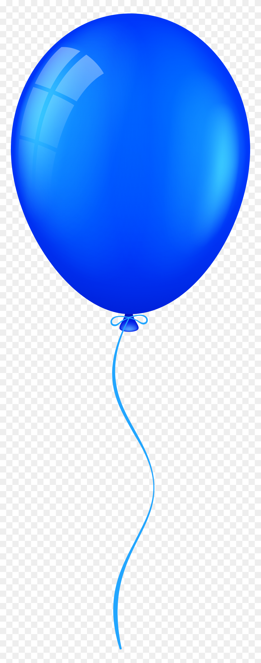 3009x8000 Blue Balloon Png Clip Art - Blue Balloon PNG