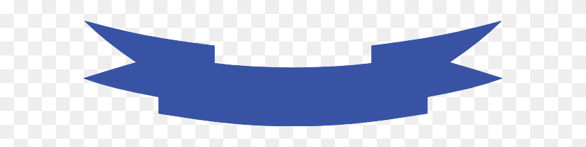 600x152 Blue Banner Clip Art - Blue Banner PNG