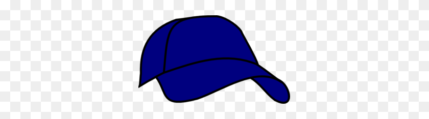 297x174 Blue Baseball Cap Clip Art - Baseball Hat Clipart