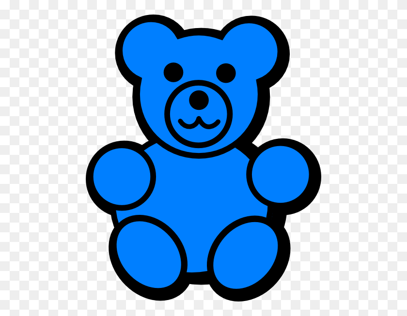 486x593 Blue Bear Png Transparent Blue Bear Images - Teddy Bear Clip Art