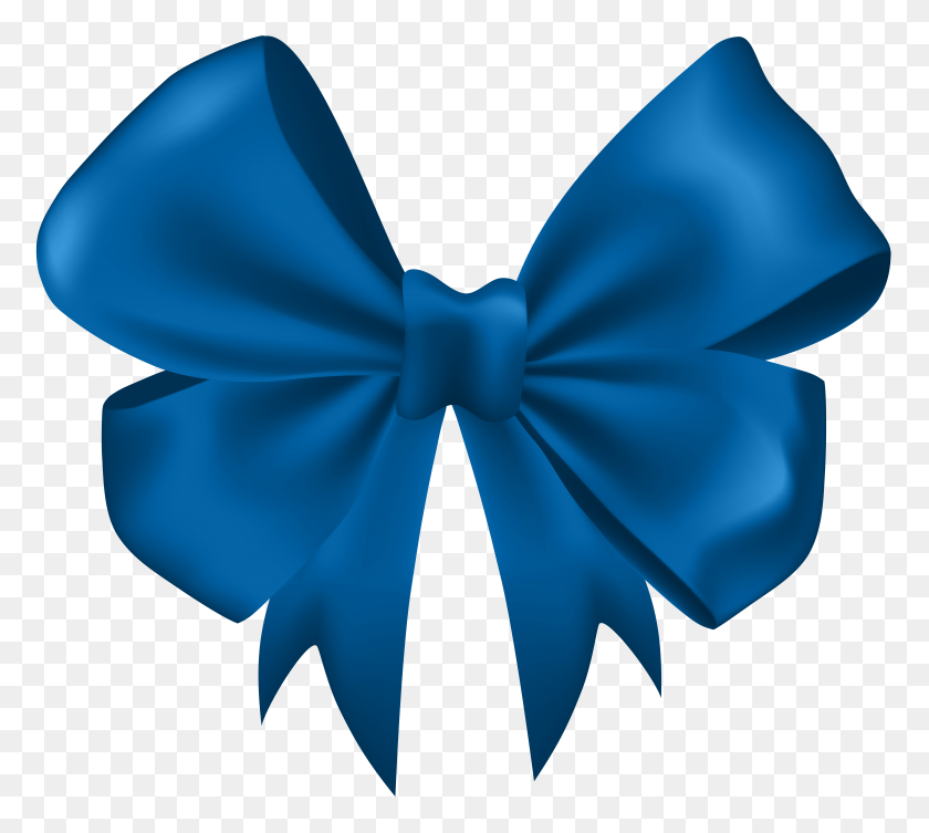 8000x7113 Blue Beautiful Bow Png Clip Art - Blue Bow Clipart