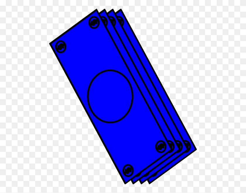 504x601 Blue Bills Clip Art - Dollar Bill Clipart