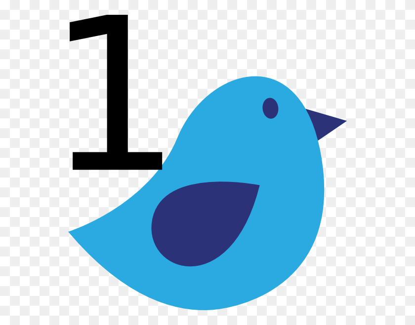 564x599 Pájaro Azul - Números De Imágenes Prediseñadas 1 10