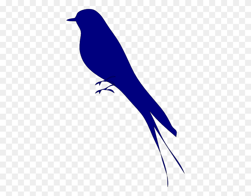 396x595 Blue Bird Clip Art - Bird In Tree Clipart