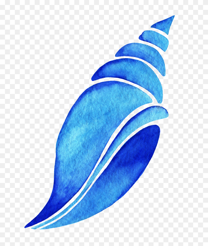 1024x1228 Blue Blue Conch Cartoon Transparent Free Png Download Png Vector - Conch PNG