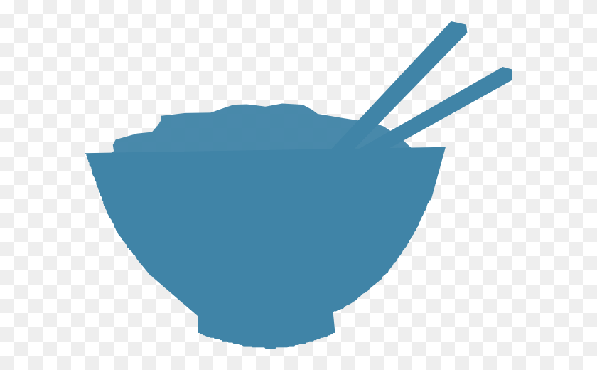 600x460 Blue Bowl Clip Art - Bowl Of Rice Clipart