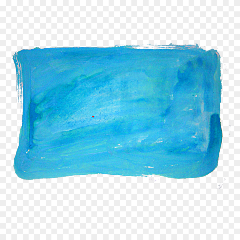 1024x1024 Blue Brush Strokes Free Png Vector, Clipart - Brush Stroke PNG