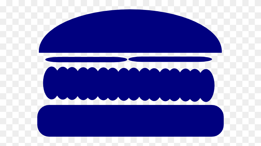 600x410 Blue Burger Clip Art - Burger Clipart PNG