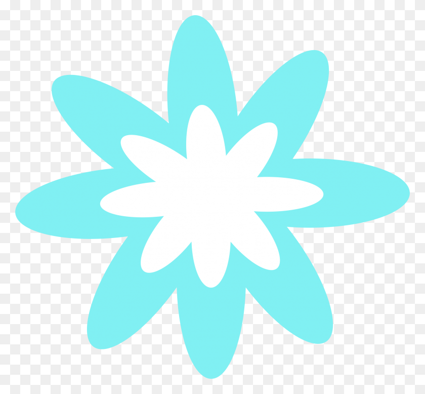 2292x2112 Blue Burst Flower Icons Png - Blue Flower PNG