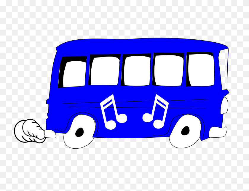 3000x2250 Синий Автобус - Маршрутный Автобус Клипарт