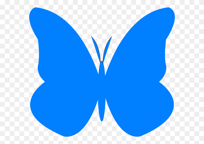 600x533 Clipart De Mariposa Azul - Clipart De Mariposa Transparente