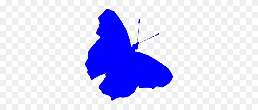 285x299 Blue Butterfly Clip Art - Blue Butterfly Clipart