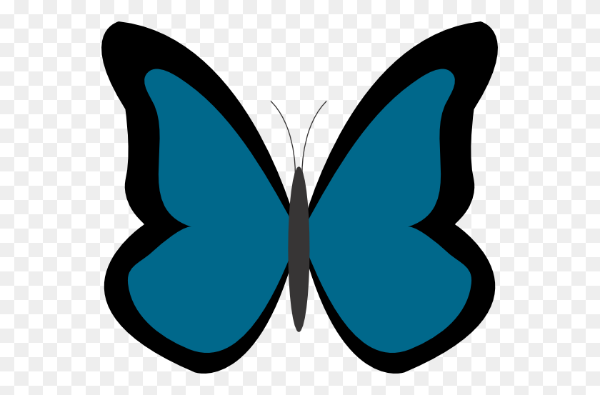 555x493 Blue Butterfly Clip Art Blue Peace Suparedonkulous - Blue Butterfly Clipart