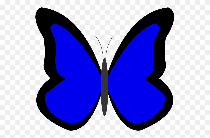 555x493 Blue Butterfly Clipart - Blue Butterfly Clipart