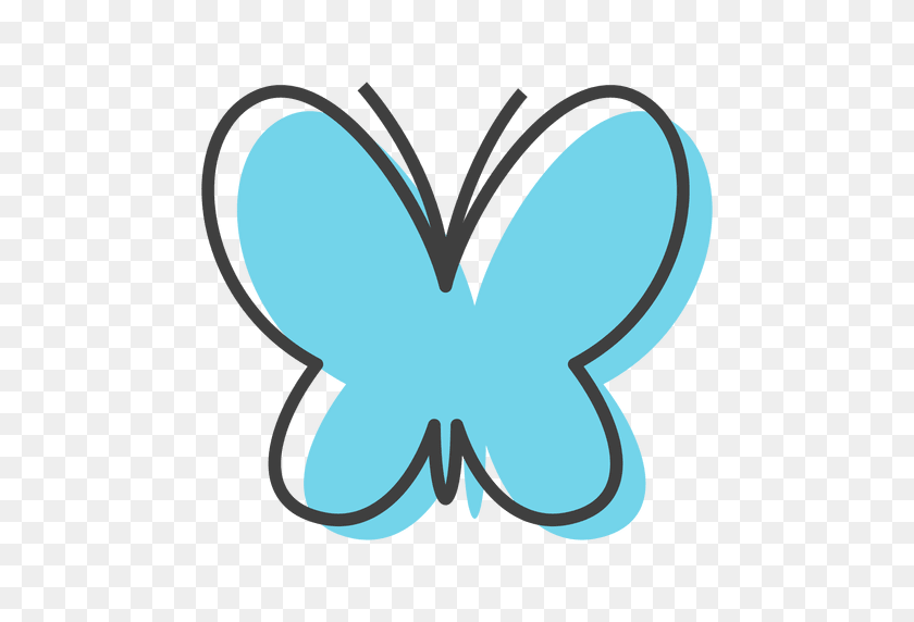 512x512 Цвета Голубые Бабочки Насекомые - Голубая Бабочка Png