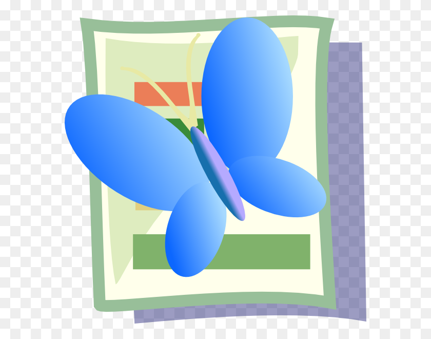 588x600 Blue Butterfly Png Clip Arts For Web - Butterfly Net Clipart