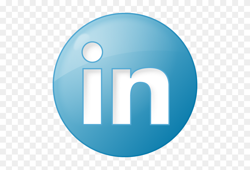 512x512 Синий, Кнопка, Linkedin, Значок Социальной Сети - Значок Linkedin Png