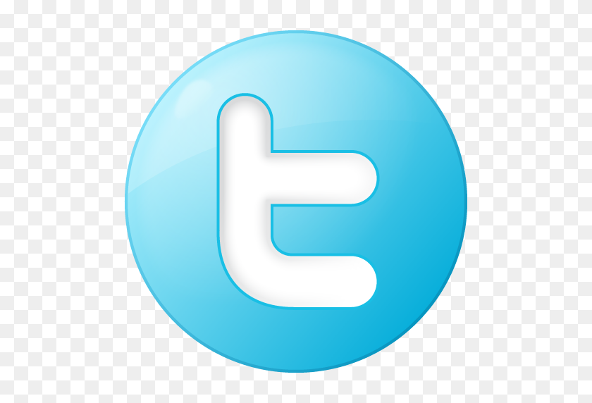 512x512 Azul, Botón, Redondo, Social, Icono De Twitter - Icono De Twitter Png
