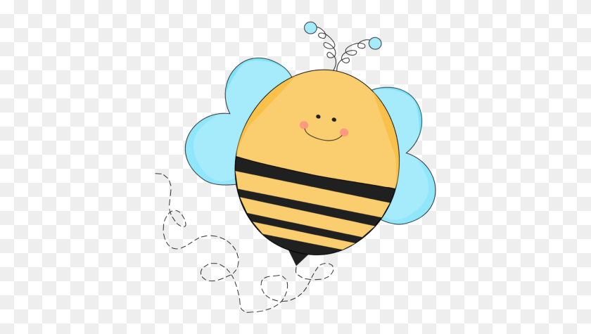 400x415 Голубая Жужжащая Пчела Картинки - Тропа Клипарт