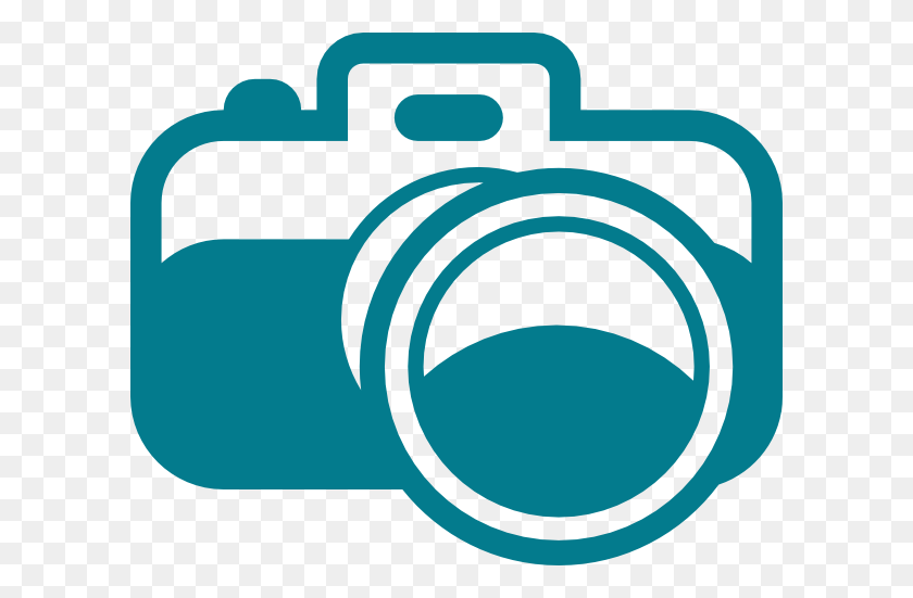 600x491 Blue Camera Icon Clip Arts Download - Camera Outline Clipart