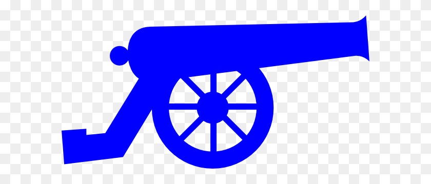 600x299 Blue Cannon Clip Art - Clip Art Cannon
