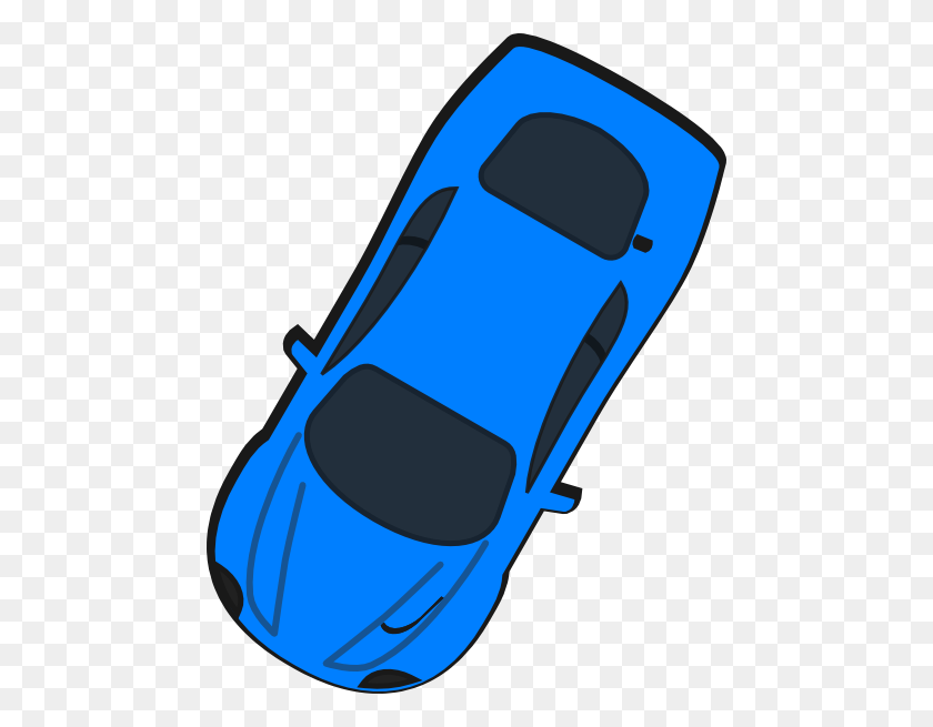 468x595 Blue Car - Car Clipart