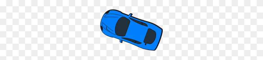 200x132 Blue Car - Car Clipart Top View