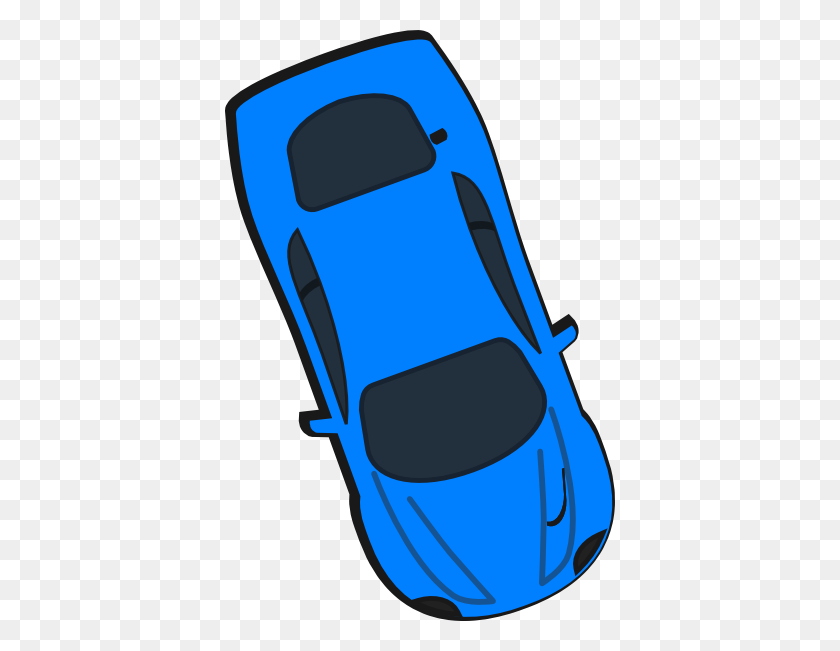 390x591 Blue Car - Car Seat Clipart
